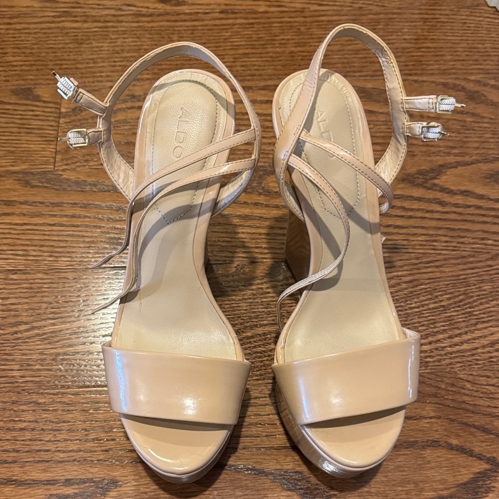 Aldo Women's Beige Strappy Heels
